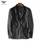 cuir veste armani collection leather ga logo